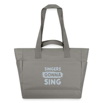 Singers going to sing - Water-Repellent Padded Bag - grey - Front
