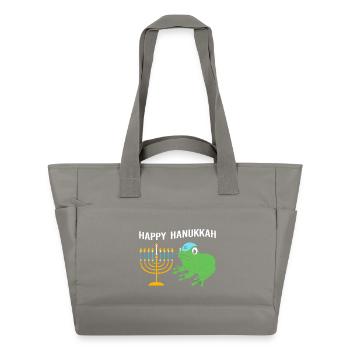 Chanukkah Hanukah Hanukkah Frosch - Wasserabweisende Padded Bag - Grau - Vorne