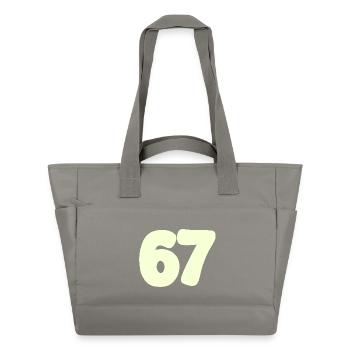 67 - Water-Repellent Padded Bag - grey - Front