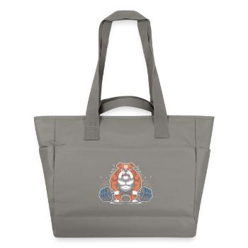 Levage de bouledogues puissants - Sac matelassé déperlant - gris - Devant