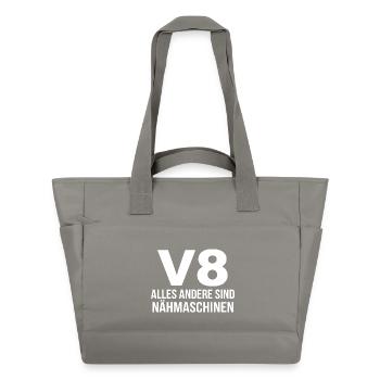 V8 Alles Andere Sind Nähmaschinen Automotive - Wasserabweisende Padded Bag - Grau - Vorne