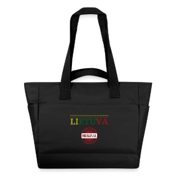 I love Lithuania, Lithuanian pride - Water-Repellent Padded Bag - black - Front