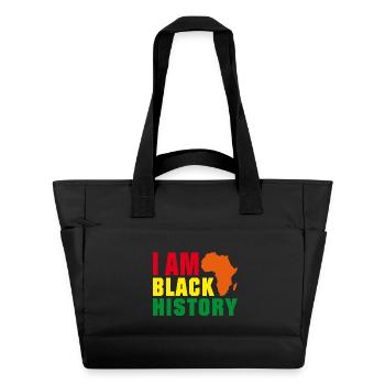 I am Black History - Water-Repellent Padded Bag - black - Front