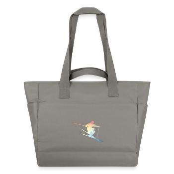 Skiers of long sleeve shirts - Water-Repellent Padded Bag - grey - Front