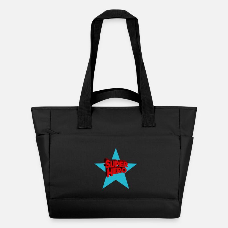 Super-héros super-héros - Sac matelassé déperlant - noir