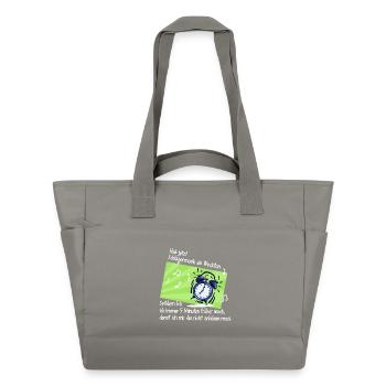 Schlagermusik Schlagerfan Schlager Wecker Spruch - Wasserabweisende Padded Bag - Grau - Vorne