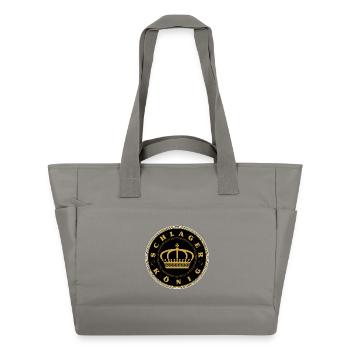 Team Schlager König Schlagerkönig Schlagerfan - Wasserabweisende Padded Bag - Grau - Vorne
