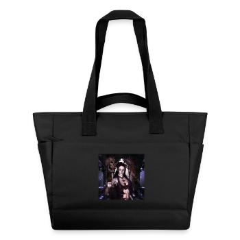 The dark princess with skulls. - Water-Repellent Padded Bag - black - Front