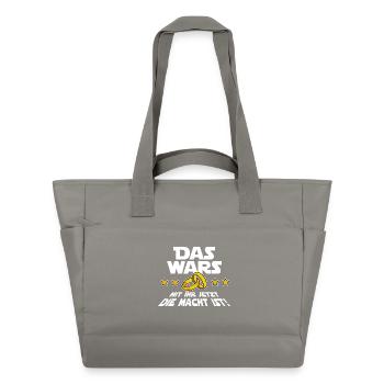 Das Wars Lustig Spruch Hochzeit Junggeselle JGA - Wasserabweisende Padded Bag - Grau - Vorne