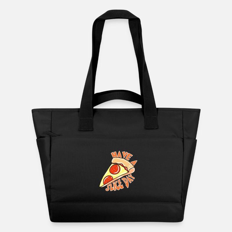 Pizza - Water-Repellent Padded Bag - black