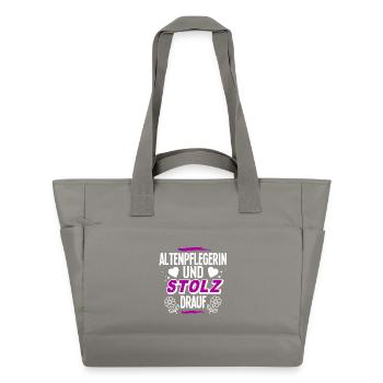 Altenpflegerin - Wasserabweisende Padded Bag - Grau - Vorne