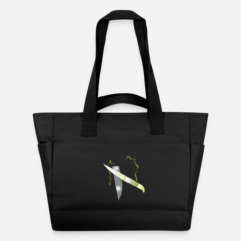 couteau - Sac matelassé déperlant - noir