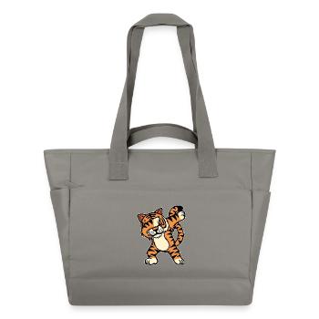 Animal Wildlife Cool Tiger - Water-Repellent Padded Bag - grey - Front