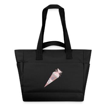 Cartable Rose - Sac matelassé déperlant - noir - Devant