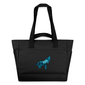 Climate Change Environmental Protection Wolf - Water-Repellent Padded Bag - black - Front