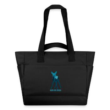 Climate Change Environmental Protection Roe Deer - Water-Repellent Padded Bag - black - Front
