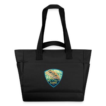 Algarve Portugal, Strand Sommer Sonne Retro Chamäleon - Wasserabweisende Padded Bag - Schwarz - Vorne