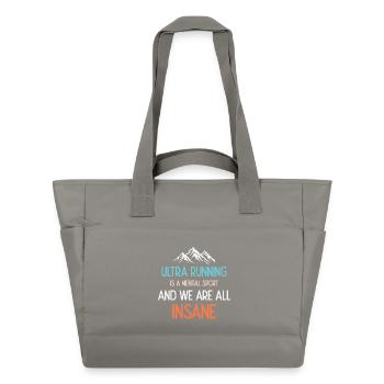 Ultra Running is a Mental Sport & We’re All Insane - Water-Repellent Padded Bag - grey - Front