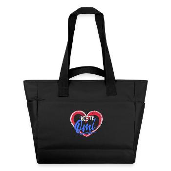 Grand-mère Glückwunsc Déclaration Meilleure grand-mère grand-mère - Sac matelassé déperlant - noir - Devant
