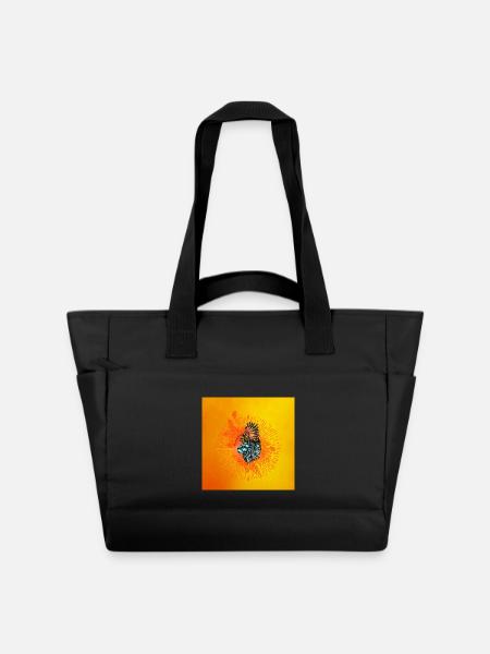 Toller Vogel und schicke Katze - Wasserabweisende Padded Bag - Schwarz