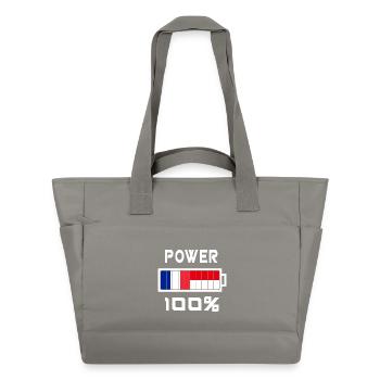 L'Indonésie et la France représentent 100 % - Sac matelassé déperlant - gris - Devant