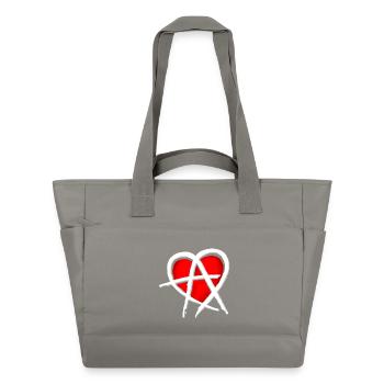 Anarchy & Love - Wasserabweisende Padded Bag - Grau - Vorne