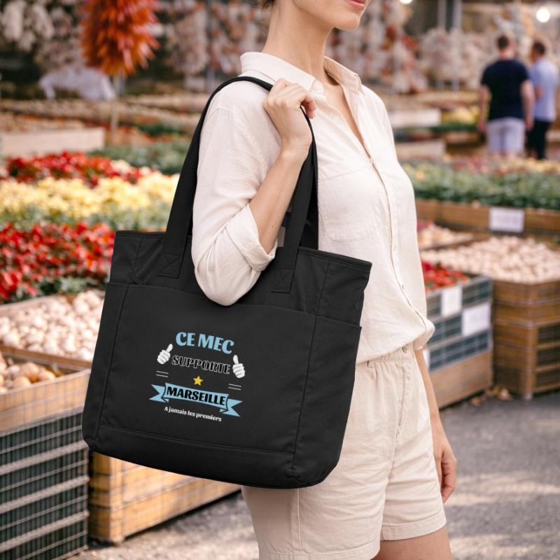 Ce mec supporte Marseille Sac matelassé déperlant