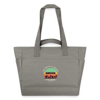 Toliara Madagaskar Strand Design - Wasserabweisende Padded Bag - Grau - Vorne