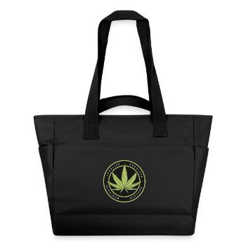 Green mandate: legalize regulate - Water-Repellent Padded Bag - black - Front
