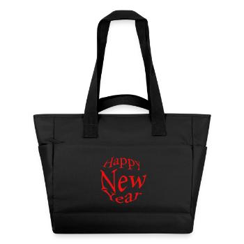 happy new year - Sac matelassé déperlant - noir - Devant