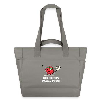 Sport Padel Statement Padel Game Player Racket - Water-Repellent Padded Bag - grey - Front