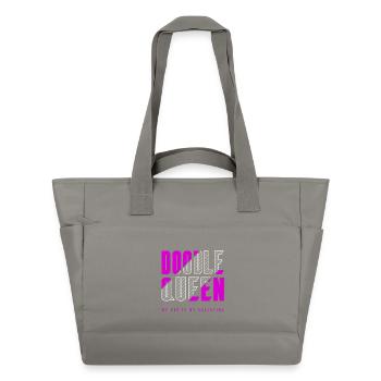 Doodle Königin - Wasserabweisende Padded Bag - Grau - Vorne