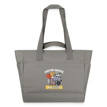 Movie Night TV Night Movies Statement Cinema Movies - Water-Repellent Padded Bag - grey - Front
