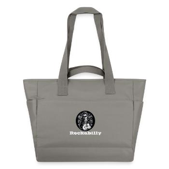 Rockabilly blanc - Sac matelassé déperlant - gris - Devant