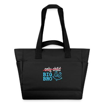 Geschwister Statement Einzelkind Bro Bruderherz - Wasserabweisende Padded Bag - Schwarz - Vorne