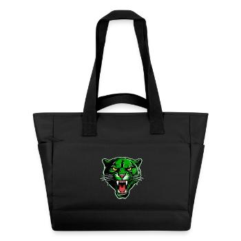 Panther Head Green - Water-Repellent Padded Bag - black - Front