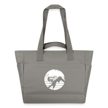Mountain bikers - Water-Repellent Padded Bag - grey - Front