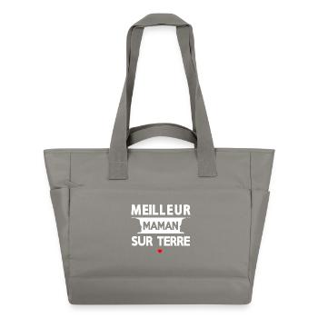 Citation Maternelle Sur Terre - Sac matelassé déperlant - gris - Devant