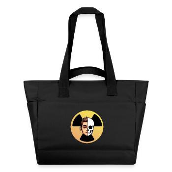 Logo Radioaktives Gesicht Skelett Humor Radiologie - Wasserabweisende Padded Bag - Schwarz - Vorne