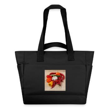 Ronde du CHILI - Sac matelassé déperlant - noir - Devant