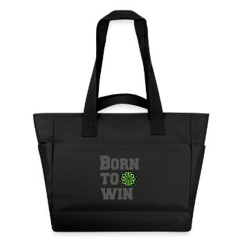 Darts, Darts, Darts, Shirt Born to win (25) - Water-Repellent Padded Bag - black - Front