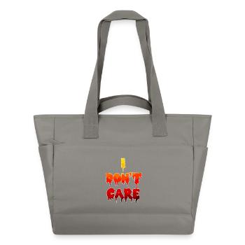 Is Mir Egal Gleichgültig Statement Haltung - Wasserabweisende Padded Bag - Grau - Vorne