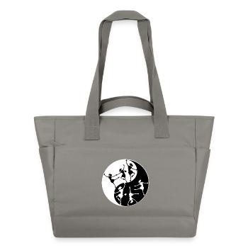 Ballet Dancing Yin Yang - Water-Repellent Padded Bag - grey - Front