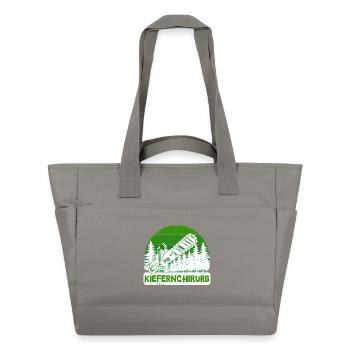 Lumberjack Tree Chainsaw Statement Woodwork - Water-Repellent Padded Bag - grey - Front