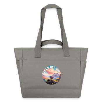 Let's get out into nature with the family - Water-Repellent Padded Bag - grey - Front