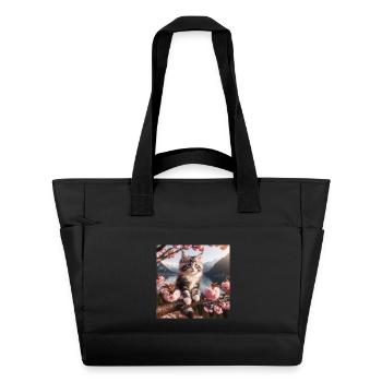 Maine Coon Katze Welpe - Wasserabweisende Padded Bag - Schwarz - Vorne