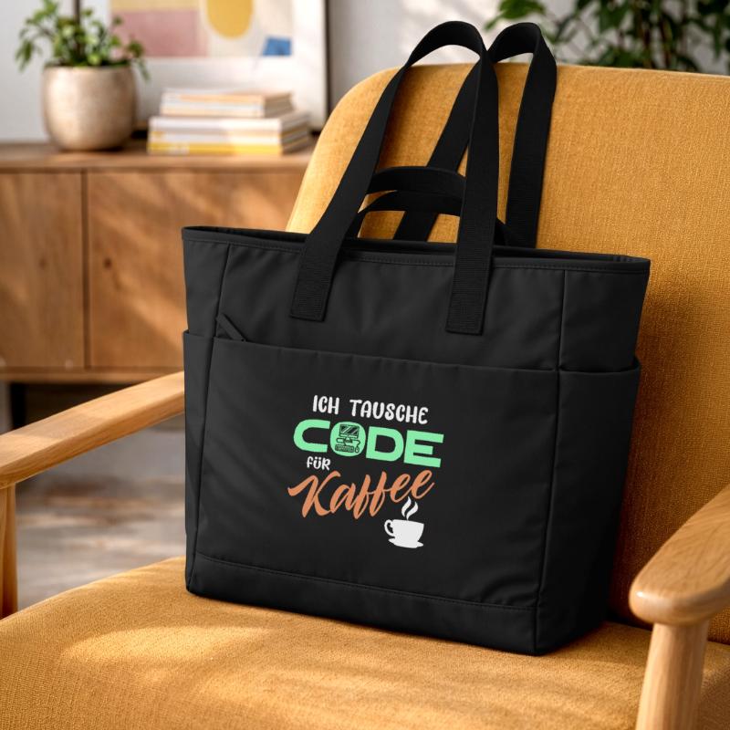 Code Developer Statement Programmierer Computer Wasserabweisende Padded Bag