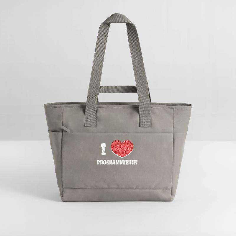 Developer Herz Programmierer Statement Informatik Wasserabweisende Padded Bag
