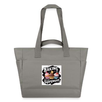Conception de superpuissance de la boulangerie - Sac matelassé déperlant - gris - Devant