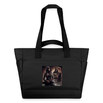 Guitariste et la faucheuse - Sac matelassé déperlant - noir - Devant